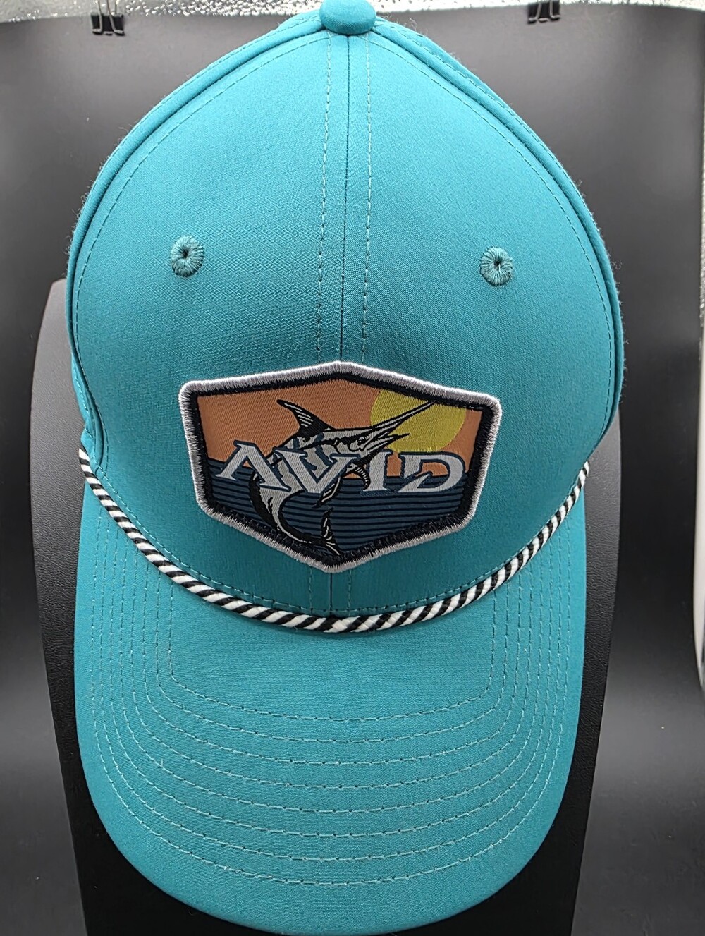 AVID Turquoise Fishing Hat with Marlin Patch
